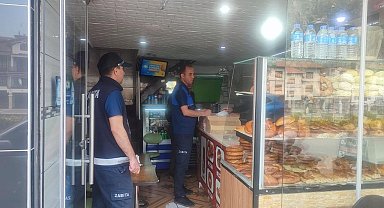 Amasya'da zabıta ekiplerinden marketlerde etiket denetimi