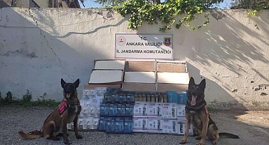 Ankara İl Jandarma Komutanlığı 825 bin liralık kaçak ürün ele geçirdi