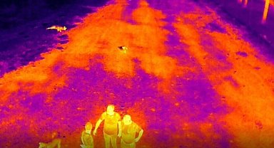 Antik kentte kaçak kazılara gece görüşlü termal drone ile önlem