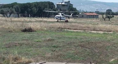Arızalanan helikopter yerleşim yeri yakınına indi