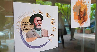 Aşık Veysel kolaj sergisi ziyaretçilerini bekliyor