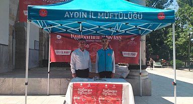 Aydın'da kurban bağış standı kuruldu