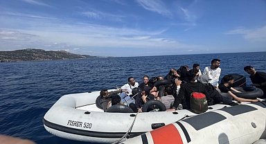 Ayvacık açıklarında 18 kaçak göçmen yakalandı