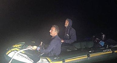 Ayvacık açıklarında 2 kaçak göçmen yakalandı