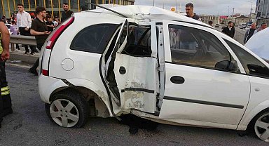 Bafra'da trafik kazası: 2 yaralı