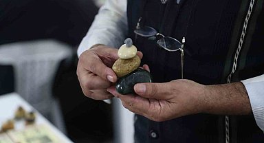 Bağcılar Kitap Fuarı'nda el emeği taşlara yoğun ilgi
