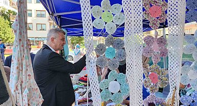 Bahar Şenliğinde el emeği göz nuru ürünler sergilendi