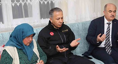 Bakan Yerlikaya'dan Samsun'da selde hayatını kaybeden vatandaşın ailesine taziye ziyareti