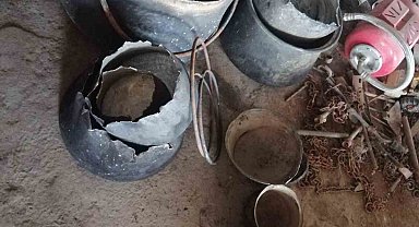 Bakır kazanı hırsızı yakalandı