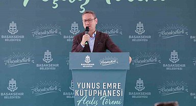 Başakşehir'de Yunus Emre Kütüphanesi açıldı