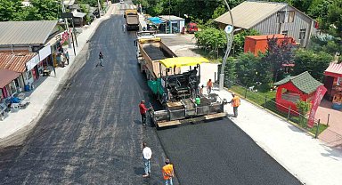 Başiskele'nin tahrip olan yolları asfaltlanıyor