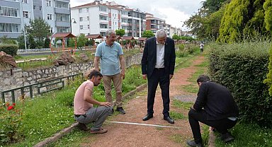 Başkan Bakkalcıoğlu kanal boyunda incelemelerde bulundu