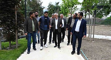 Başkan Başdeğirmen, Millet Bahçesindeki çalışmaları inceledi