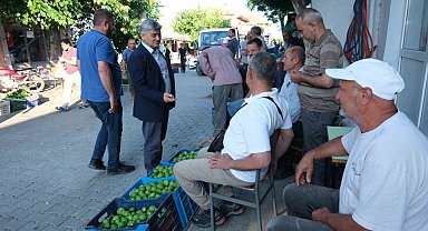 Başkan Çömden, ilek pazarında vatandaşlarla buluştu