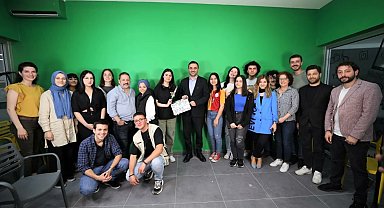 Başkan Özlü, geleceğin sinemacılarıyla bir araya geldi