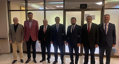 Başkan Suer, Dönmez'in devir teslim törenine katıldı