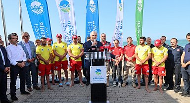 Başkan Yüce: "Lütfen cankurtaranların olmadığı yerde denize girmeyin"