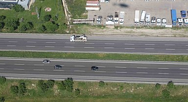 Bayram tedbirleri çerçevesinde karayolları havadan denetleniyor