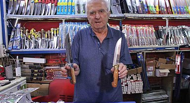 Bıçakçılarda bayram mesaisi: "Bu bıçaklarla tıraş bile olursunuz"