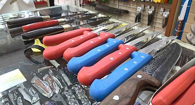 Bıçakçılarda bayram yoğunluğu