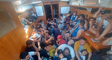 Bodrum'da 86 düzensiz göçmen yakalandı: 2 gözaltı