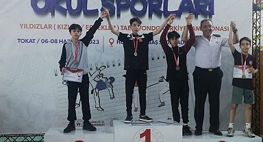 Bozüyük'lü öğrenci taekwondo müsabakasında Türkiye şampiyonu oldu