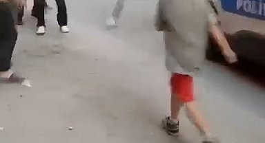 Bursa'da husumetli ailelerin meydan muharebesi kameralara yansıdı