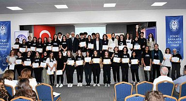 Bursa'da örnek projede sertifika heyecanı