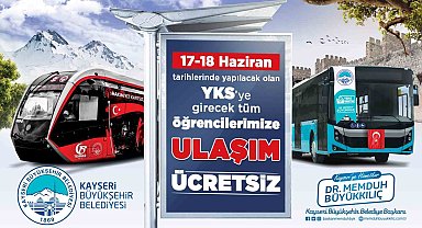 Büyükşehir'den YKS öğrencilerine ücretsiz ulaşım desteği