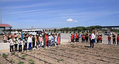 Büyükşehir'in Doğal Ürünler Bahçesi, minikleri ağırladı
