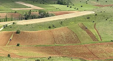 Çamoluk ilçesinde atıl araziler tarıma kazandırılıyor