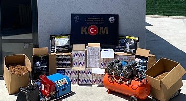 Çanakkale'de kaçak sigara operasyonu