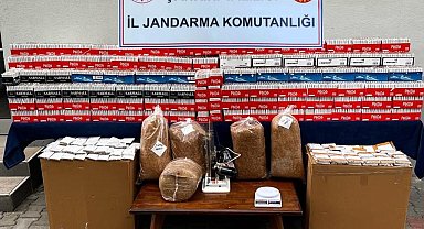 Çankırı'da 80 bin sarılmış makaron ele geçirildi