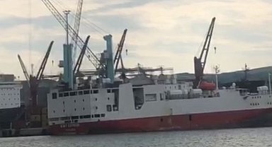 Canlı hayvan ithalatı Bandırma Limanı'nda devam ediyor