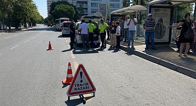 Çarpmamak için ani fren yaptı: 1 yaralı