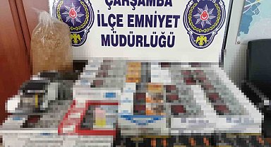 Çarşamba'da kaçak sigara operasyonu