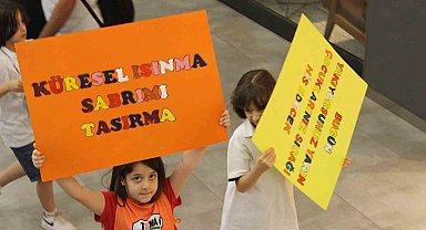 Çevre Haftası'nda minik çocuklardan 'farkındalık eylemi'