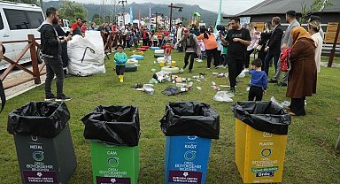 Çevre şenliğinde çocuklar eğlenerek öğrendi