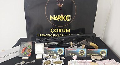 Çorum'da narkotik operasyonlarında 44 tutuklama