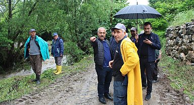 Çorum'da sel: Dereler taştı, tarım arazileri sular altında kaldı