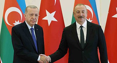 Cumhurbaşkanı Erdoğan, Aliyev ile baş başa görüştü