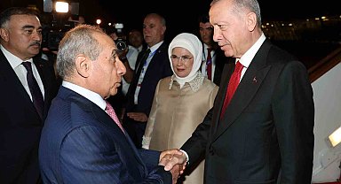 Cumhurbaşkanı Erdoğan Azerbaycan'da