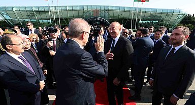 Cumhurbaşkanı Erdoğan, Azerbaycan'dan ayrıldı