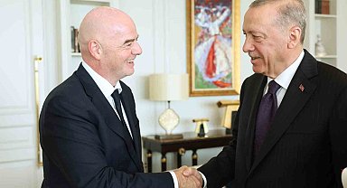 Cumhurbaşkanı Erdoğan, FIFA Başkanı Infantino ile görüştü