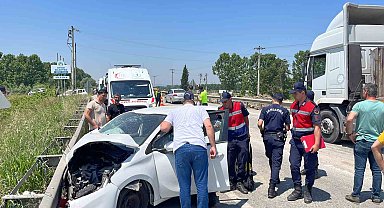 D100'de kaza, trafik çift yönlü durdu: 10 yaralı