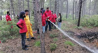 DAK gönüllülerine orman yangınlarına müdahale eğitimi verildi