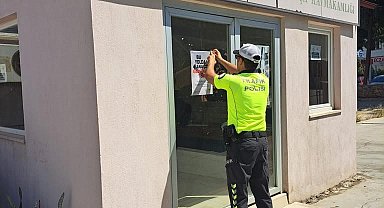 Datça emniyetinden yola çıkacaklara afişli uyarı