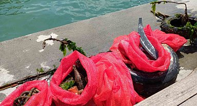 Denizden çıkarılan attıktan elbise yaptılar