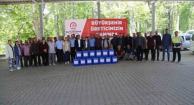 Denizlili alabalık yetiştiricilerine dezenfektan dağıtımı yapıldı