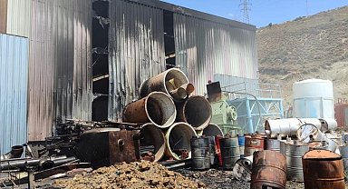 Depodaki yangın büyümeden kontrol altına alındı